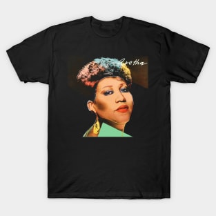 Aretha's Melodic Magic Soul Music Tribute Tee T-Shirt